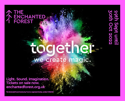 Design Agency, Perth, Scotland - Cunningly Good Group - Picture of the artwork for The Enchanted Forest event in 2022