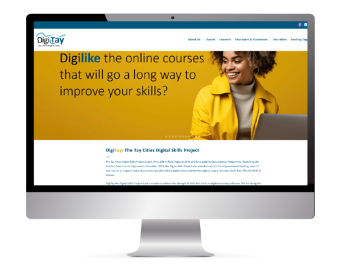 Digital Marketing Agency, Perth, Scotland - Cunningly Good Group - Mock up of Digitay Website