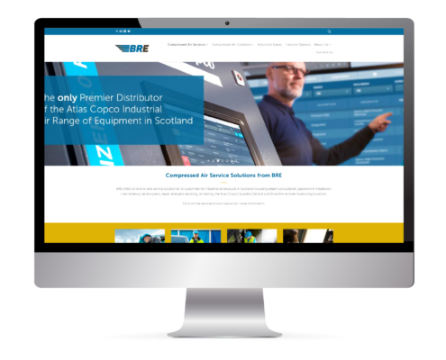 Web Design Agency, Perth, Scotland - Cunningly Good Group - Mock up of BRE UK Website