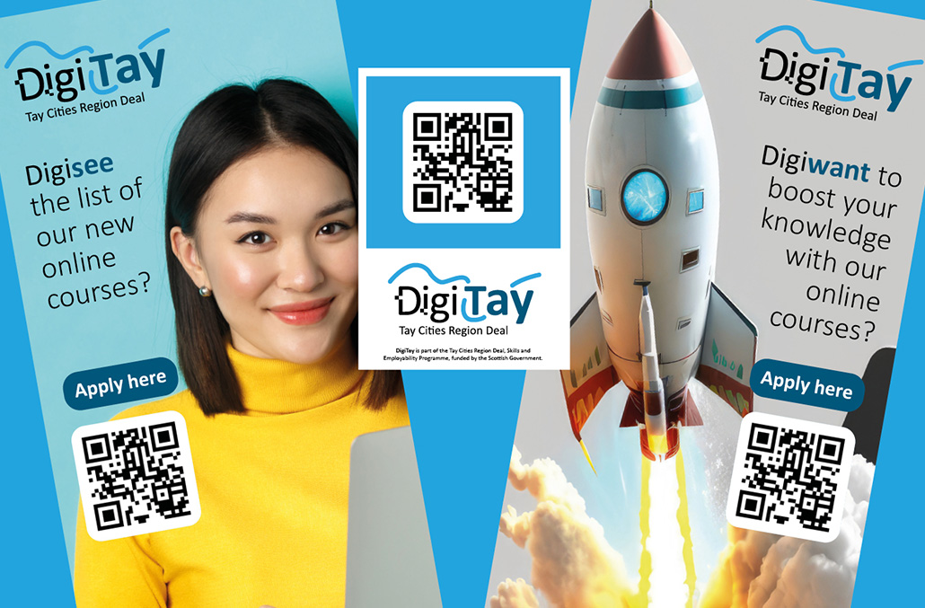 Design Agency, Perth, Scotland - Cunningly Good Group - Picture of the artwork for the Digitay brand launch for Fife Council