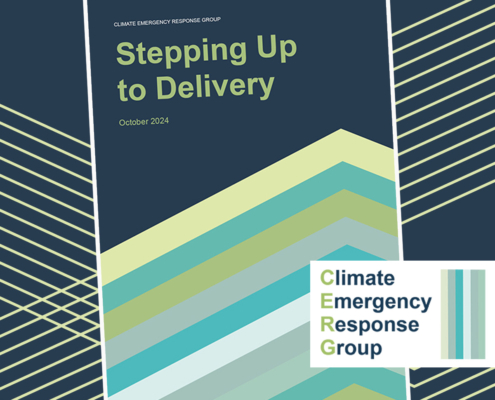 Graphic Design Agency, Perth, Scotland - Cunningly Good Group - Mock up Images of CERG report on Climate Emergency Response