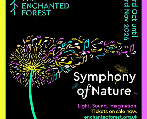 Public Relations Agency Scotland - Cunningly Good Group - The Enchanted Forest Symphony of Nature show visuals 2024
