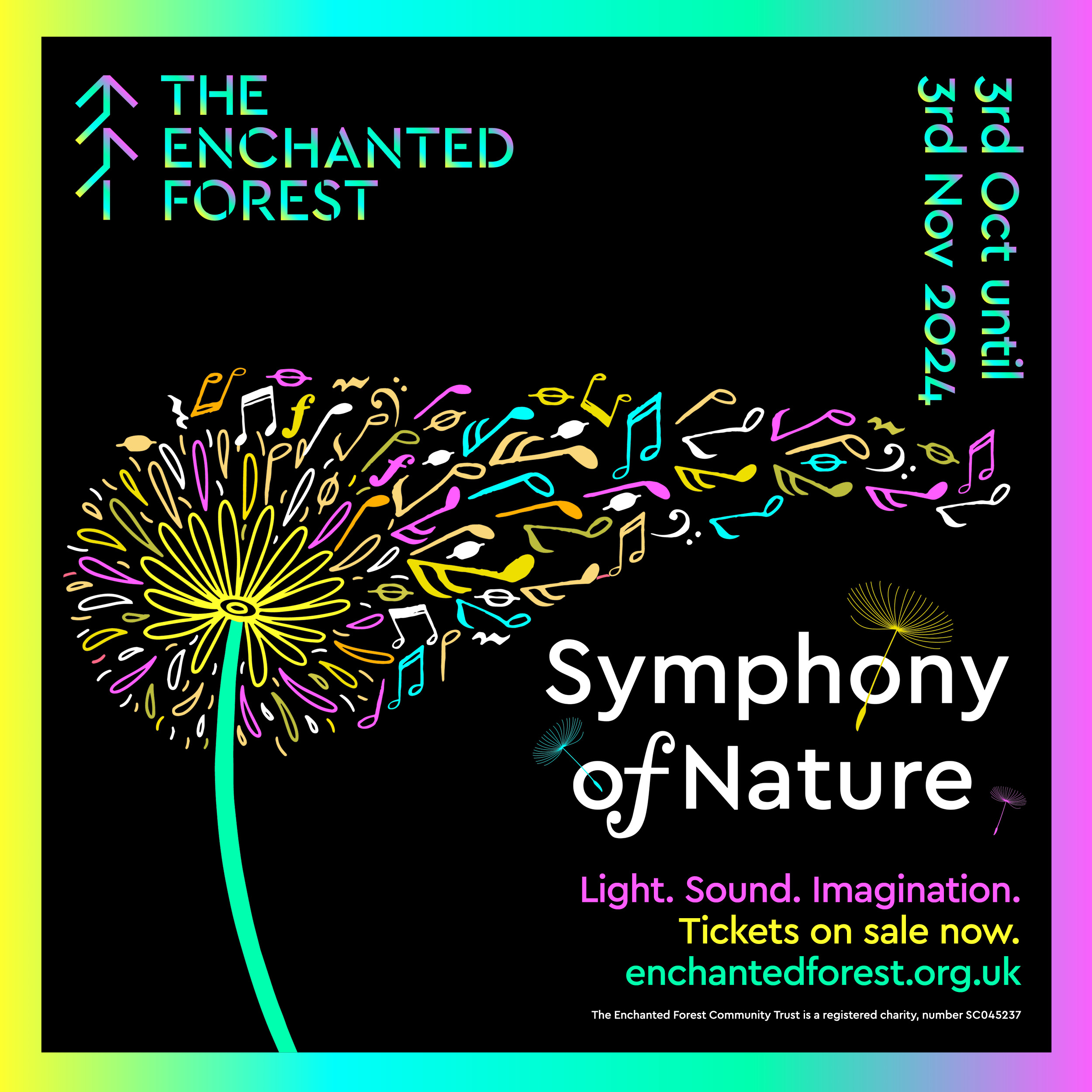 Public Relations Agency Scotland - Cunningly Good Group - The Enchanted Forest Symphony of Nature show visuals 2024